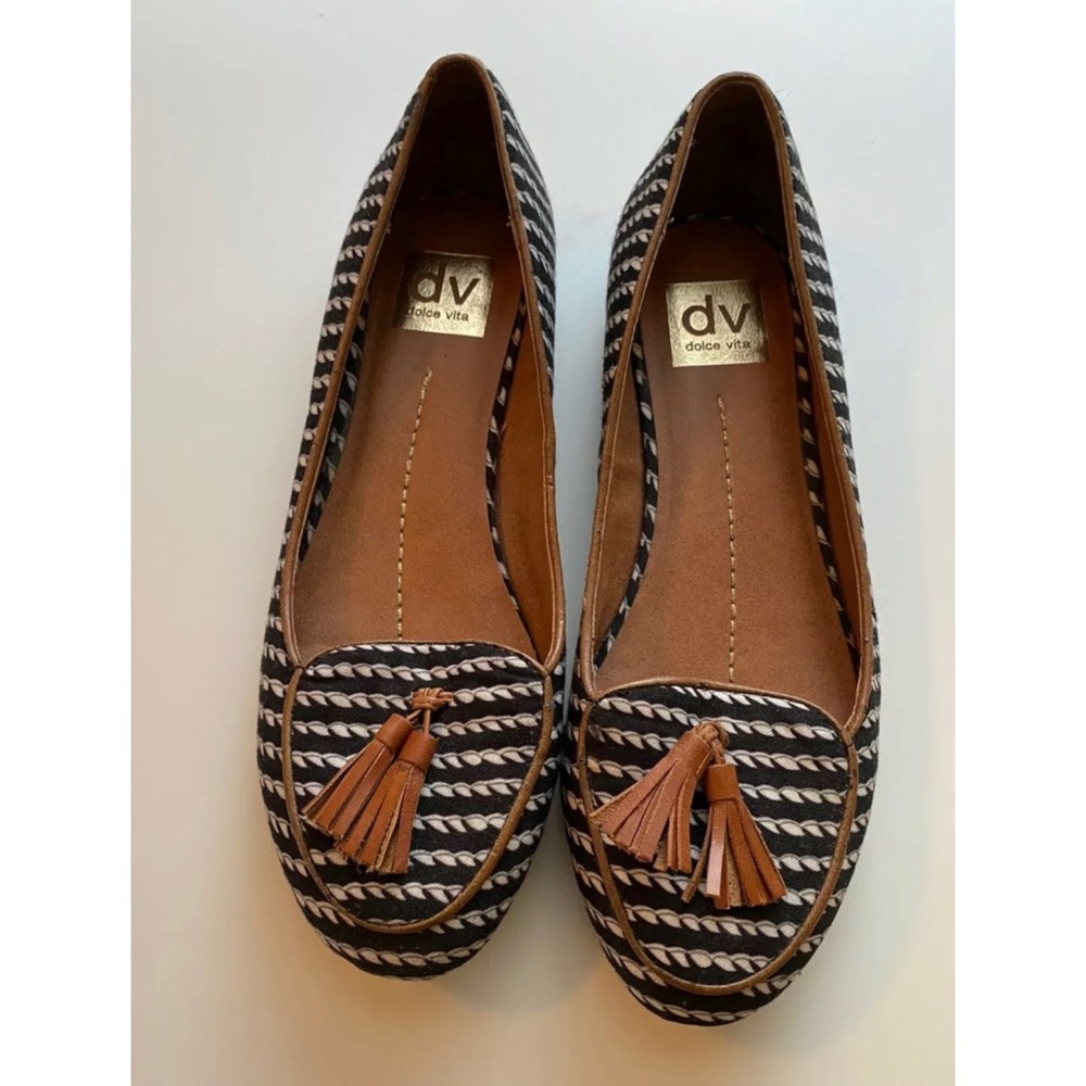 Dolce Vita Nautical Print Loafers- Women’s  size 8
